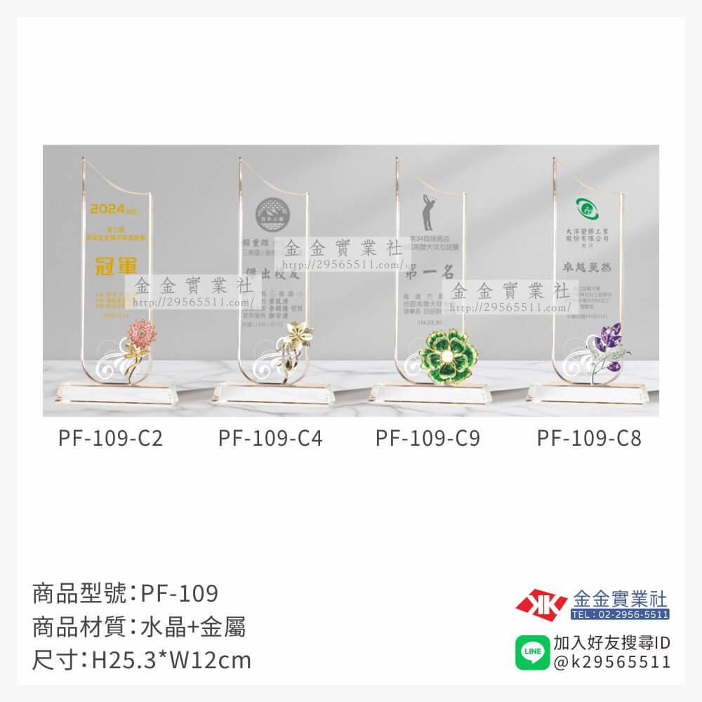 水晶獎牌PF-109產品圖片